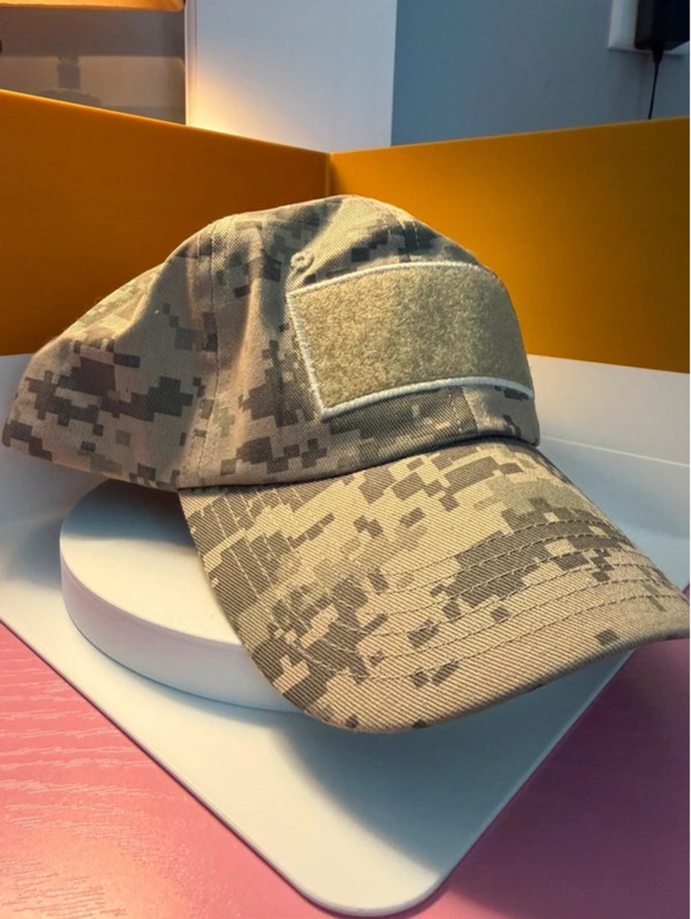 Digital Camo Tactical Baseball Cap Adjustable Hook & Loop Patch Hat